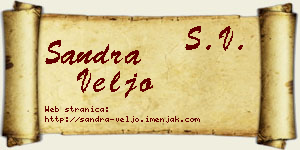 Sandra Veljo vizit kartica